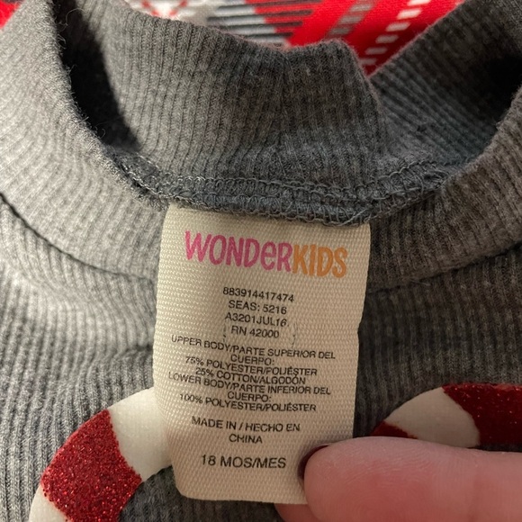 Christmas dress candy cane belted plaid skirt retro y2k WonderKids 18 months - Picture 3 of 3